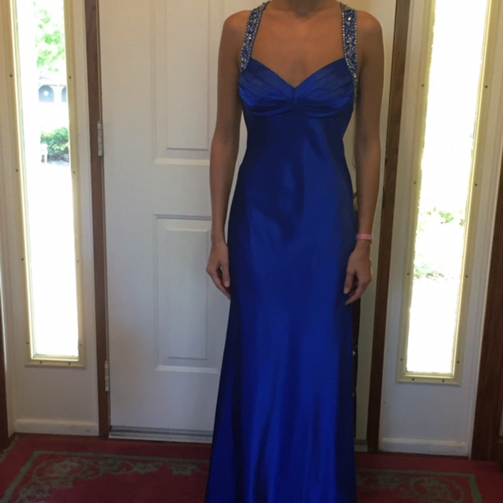 Royal blue formal dress